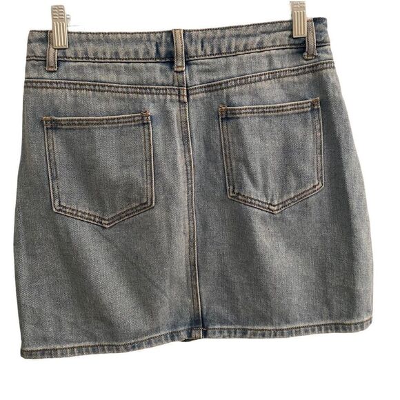 Forever 21 Denim Miniskirt Sz M - Picture 5 of 7